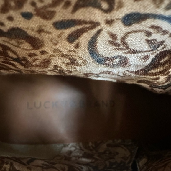 Lucky Brand Black Leather Ankle Booties with Stacked Heel NWT - Picture 8 of 8